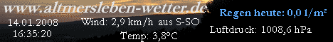 Wetter in Altmersleben Wetter in Altmersleben